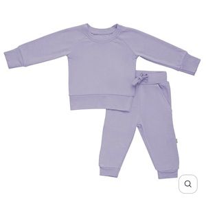 GUC Kyte Baby Bamboo Jersey Jogger set in Taro